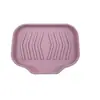 Directo de fábrica nueva caja de jabón de silicona sin perforaciones base de drenaje estante de baño creativo japonés