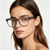Gafas de Miopía Antirradiación y Bloqueo de Luz Azul de Moda para Hombres, Disponibles para Hombres y Mujeres, Se Pueden Adaptar con Lentes Graduados, Gafas Transparentes Grises