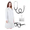 Accesorios de Halloween Transfronterizos Set de Uniforme de Enfermera Diadema Jeringa Estetoscopio Bolígrafo de Enfermera Calentadores de Piernas Disfraz