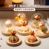 Luz de Noche de Gelatina de Concha de Erizo de Mar Natural Kit de Materiales Hechos a Mano para Bricolaje Adorno Decorativo Regalo para Niños y Novias