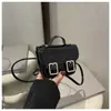 Bolsa Feminina com Cinto de Couro Espelhado, Bolsa Cambridge Simples Estilo Coreano, Mini Bolsa de Ombro Transversal Retrô Britânica, Bolsa Quadrada Pequena