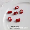 Macaron Oso Lindo Que Chilla Cabeza de Oso Pintura Aleación DIY Cadena para Teléfono Móvil con Cuentas Collar Accesorios para el Cabello Accesorios