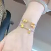 Ano Novo do Coelho Conta de Vidro Roxa Perfumada Laço Donut Floco de Neve Acessórios Pulseira para Mulheres