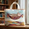 Bolsa de Ombro Tote Acolchoada com Estampa Moda Tendência Feminina Novo Produto 3D Transfronteiriço Temu Amazon