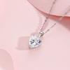 Colgante de amor para mujer, plata de ley S925, diseño moderno, ligero, de lujo, estilo europeo y americano, gran oferta, con diamantes brillantes y circonitas.