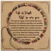 Pulsera Tejida con Cuentas de Piedra Natural Coloridas, Pulsera de Piedras de Energía Sencilla y Exquisita, Pulsera de Cristal Inspiradora, Regalo