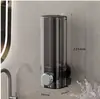 Dispensador de jabón con ventosa sin perforaciones, caja para gel de ducha, botella para gel de ducha, montado en la pared, botella para jabón de manos con pulsador, botella para champú