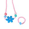 Collar de 3 piezas para niñas lindas, pulsera, moda princesa de Corea del Sur, accesorios para niños, juguetes de dibujos animados, joyería para bebé de 3 años