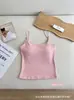 Ropa exterior cepillada de otoño e invierno, diseño de lunares, camisola versátil con copas en el pecho, top sexy ajustado