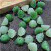 Ventas Directas de Fábrica 10*7mm Imitación de Jade de Vidrio Vaina de Loto Semilla de Loto Jade Limpio Hecho a Mano DIY Accesorios para Tocados Accesorios para Ropa