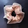 Accesorios para el Cabello Estilo Coreano al por Mayor: Gomas para el pelo fruncidas de malla y satén, Elegantes gomas para coleta y moño