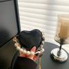 Mini Love Bolsa Pequena Feminina 2025 Nova Moda Pérola Mão Bolsa de Batom Estilo Ocidental Corrente Ombro Transversal
