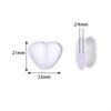 Pintura al tacto Cuentas de corazón Acrílico Sensación de goma Cuentas de corazón Pulsera DIY Cuentas separadas Colgante Joyería DIY al por mayor