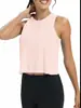 Camiseta Chaleco de Tirantes de Seda Helada con Sensación Fresca para Verano, Espalda Bonita, Color Sólido, Ropa para Mujer, Deportiva, Yoga, Casual