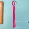 Lanyard para Teléfono Móvil Llavero Cuerda Antiperdida Bolso Tejido a Mano Cuerda de Mano Versátil Color Dopamina Estilo Muñeca