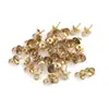 En stock al por mayor soporte para colgante de acero inoxidable soporte para perla clavo de ojo de oveja roscado tapa de cuenta dorada cubierta de cuenta accesorios para joyería DIY