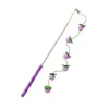 Vara Katnip para Gatos de Algodão e Linho 40cm Brinquedo para Gatos Atacado em Estoque Pena Rato Gatinho Interativo Alívio do Tédio Vara Katnip para Gatos