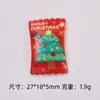 Saco de Lanche de Natal Desenho Animado Feito à Mão DIY Cola de Creme Resina Pequenos Acessórios Charms para Crocs Pacote de Materiais Atacado