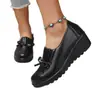 Nuevos Zapatos de Mujer de Comercio Exterior Primavera y Verano 2026, Zapatos de Vestir Individuales Cómodos de Suela Blanda para Mujeres de Mediana Edad y Mayores, Zapatos de Trabajo de Tacón Medio y Suela Gruesa, Transfronterizos