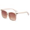 Gafas de sol cuadradas grandes de moda europea y americana simples 2005 para mujer Gafas de sol diarias de viaje europeas y americanas Ins Transfronterizas para hombre