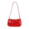 Bolso de mujer de moda transfronterizo con lunares elegantes, bolso de mano fresco para el antebrazo, lindo bolso de hombro único para salidas diarias de estudiantes