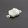 Interruptor de Linterna YT-1712-KD Dos Pines Un Botón de Encendido/Apagado Interruptor de Bloqueo Automático Negro y Blanco