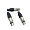 Venta al por mayor de fábrica enchufe mezclador hembra conector Canon de tres polos enchufe macho y hembra para micrófono XLR de tres polos