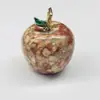Colgante de fruta de la paz de cristal de jade natural directo de fábrica, collar DIY, colgante de manzana pequeña de simulación, fresco y moderno