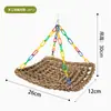 Nido de pájaro de paja para periquitos, nido colgante, nido de pájaro, casa para dormir de paja, casa colgante suspendida