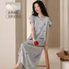 Pijama com Bojo Fixo, Camisola 100% Algodão, Novo Estilo de Verão Casual Pulôver, Sem Mangas, Roupas de Casa Femininas de Algodão que Podem Ser Usadas Fora
