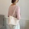 Bolso cubo tejido vintage, modelo nuevo 2026, bolso de hombro de gran capacidad para el día a día con bolso pequeño a juego