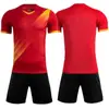 Uniformes de Fútbol al por Mayor para Niños/Adultos, Uniformes de Equipo de Entrenamiento de Competición, Ropa Deportiva, Playeras de Verano de Manga Corta con Estampado