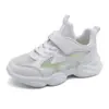 Zapatos Blancos para Niñas Niños 2026 Primavera Otoño Malla Transpirable Niños Pequeños y Medianos Suela Suave Campus Niños Blancos Deportivos
