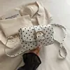 Bolso pequeño cuadrado súper caliente de lunares lindo de nicho para mujer, bolso cruzado, bolso tote pequeño de alta gama, bolso de mano versátil moderno y elegante para el día a día
