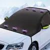 Escudo de Nieve para Coche con Imanes, Anti-Heladas, Anti-Congelación, Cubierta Anti-Nieve para Parabrisas Delantero, Engrosado de Invierno y Forrado de Algodón para Calidez