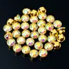 Pedras de Strass de Vidro Cristal para Costura à Mão, Pedras de Strass com Borda Decorativa Anti-Risco, Botões, Abotoaduras, Materiais de Acessórios para DIY de Vestido de Casamento, 36 Peças