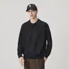 Suéter Masculino Gola Polo Estilo Old Money Outono Inverno Cor Sólida Simples Malha Raglan Solto Casual Manga Longa Pulôver Top