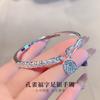 Pulsera de Plata Esterlina Pavo Real para Mujer Plata 9999 Pulsera de Plata Sólida Nicho Estilo Chino Joyería Auspiciosa para Regalo de Madre