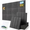 Tablero de fieltro transfronterizo oficina transmisión en vivo panel de aislamiento acústico reducción de ruido panel absorbente de sonido autoadhesivo panel absorbente de sonido de fibra de poliéster