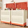 Caja de Almacenamiento Móvil para Juguetes Infantiles Tapa abatible Extra Grande Artefacto Organizador Gran Capacidad Ropa Edredón Caja de Almacenamiento Plegable