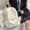 Mochila Escolar Versátil Estilo Coreano para Estudiantes de Secundaria y Preparatoria Femeninas, Fresca y Linda, Gran Capacidad, Linda Mochila de Doble Hombro para Viajes para Estudiantes Universitarios