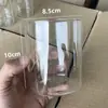 Copo de Vela Transparente Casual de Vidro Borossilicato Copo de Vidro Vazio para Aromaterapia Suporte de Vela Cilíndrico Europeu Decoração de Restaurante Ornamentos