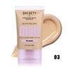 SHCOETY Base de Maquiagem Líquida Corretivo 4 Cores Transfronteiriço Pele Natural Clara Fosca Iluminadora BB Cream Leve e Respirável
