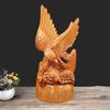 Gran Exposición de Talla de Madera de Ébano, Artesanía, Adornos de Águila Animal, Regalos Creativos para la Decoración del Hogar