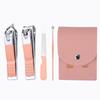Set de Cortauñas Sencillo y de Aspecto Elegante de Cuatro Piezas Cortauñas Portátil para Manicura en Casa y Herramientas Cuchara para Oídos