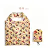 Almacén directo de fábrica tela de flores con forma de teléfono móvil plegable portátil bolsa de compras bolsa publicitaria LOGO transfronterizo