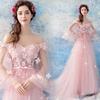 Novo Produto de Verão: Vestido Rosa de Fada das Flores para Brinde de Casamento Nupcial, Vestido de Performance para Festa Anual, Vestido de Princesa Fugitiva com Aparência de Fada