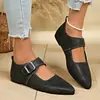 Comercio Electrónico Transfronterizo 2026 Nuevo Estilo Primavera Zapatos Ligeros Mary Jane para Mujer Zapatos para Mujer Fondo Plano Versátil Nuevo Corte Bajo Zapatos Individuales Mujer