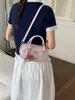 Bolsa de Bowling Personalizada, Bolsa Estilo Coreano tipo Almofada Transversal, Bolsa de Ombro Casual da Moda, Nova Bolsa Tendência 2026 para Mulheres