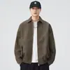 Chaqueta de solapa de moda para hombre, Nueva chaqueta de trabajo casual holgada estilo retro americano a prueba de viento para Primavera y Otoño 2026
